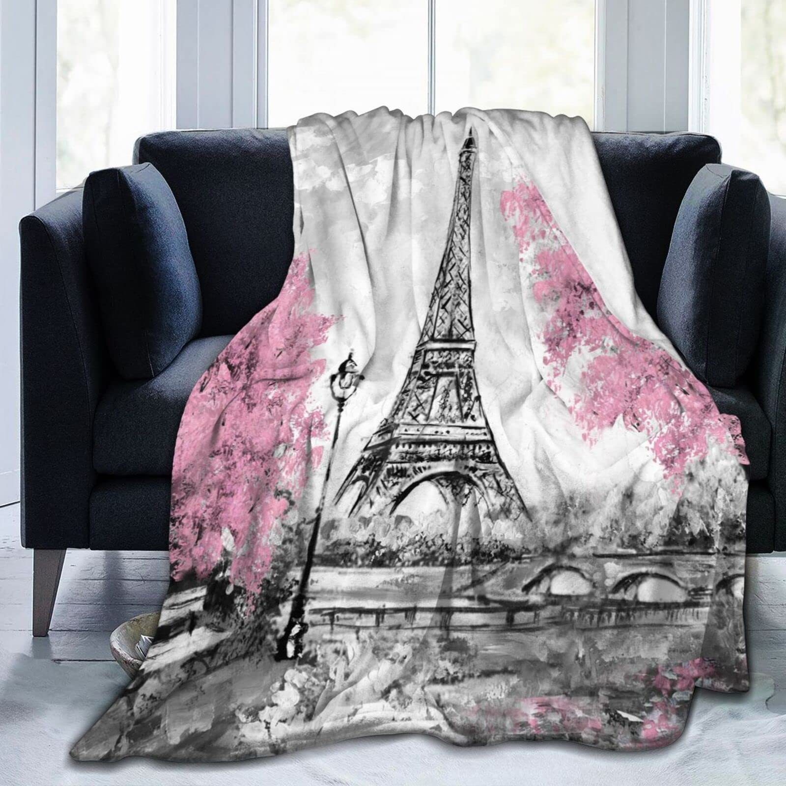 Home Textiles Paris - Eiffelturm in Paris, bedruckte Decke für