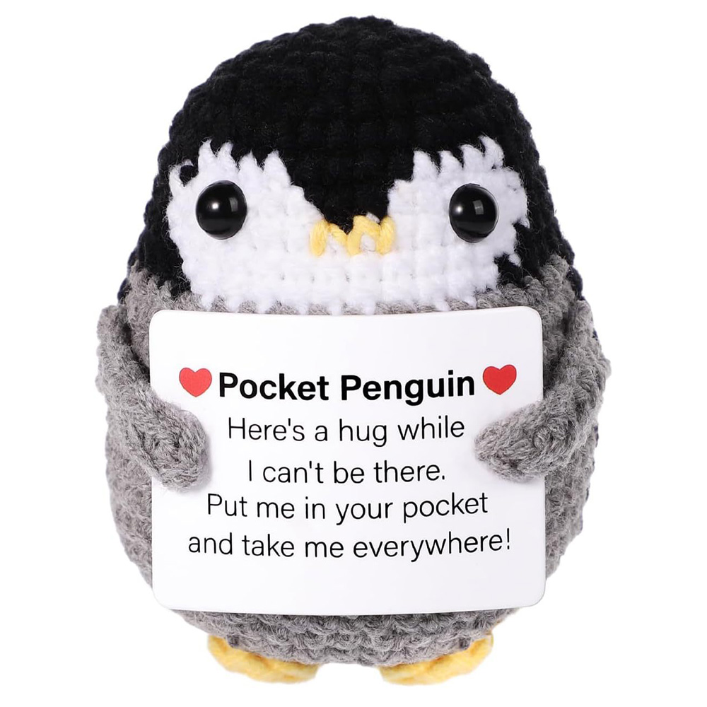 Home Textiles Europe - Handgemachte positive Energie Pinguin Puppe mit