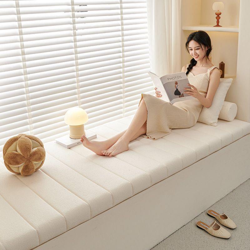 Home.Textiles Cushion - Abnehmbares Teddy-Samt Fensterkissen Luxuriöser Moderner Stil