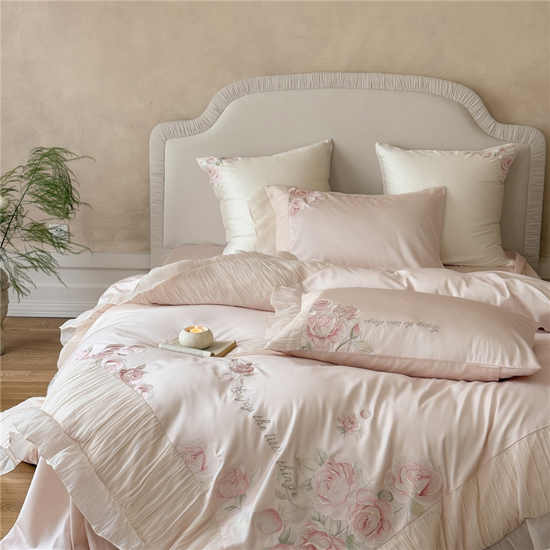 Home Textiles Premium - Premium 1000TC Ägyptische Baumwolle Prinzessinnen-Spitze Luxus-Stickerei