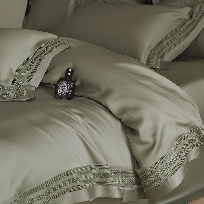 Home Textiles Premium - Premium Matcha grün/staubig rosa schick aushöhlen