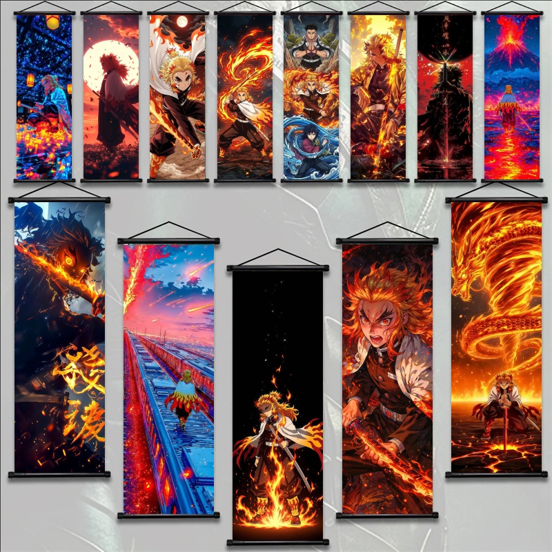 Home Textile - Demon Slayer Kyojuro Rengoku HD-Druck Anime