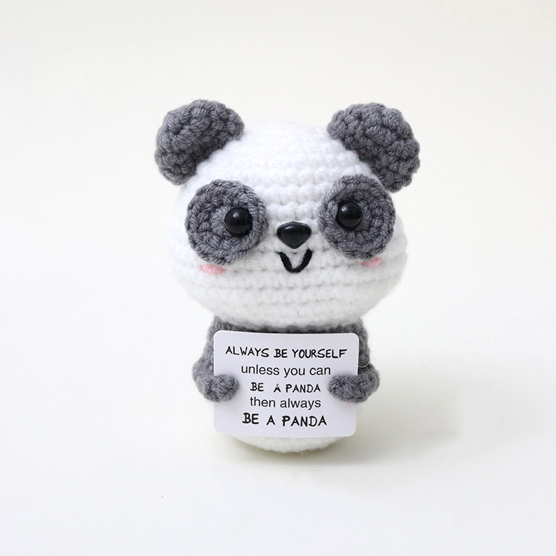 Home Textiles Europe - Neue handgemachte gestrickte positive Energie Panda