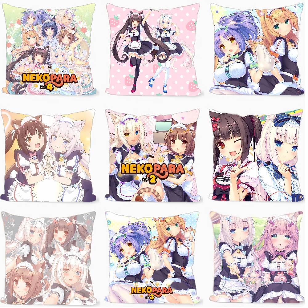 Home.Textiles Cushion - Anime Niedlicher N-Nekopara Kissenbezug Weiche Dekorative