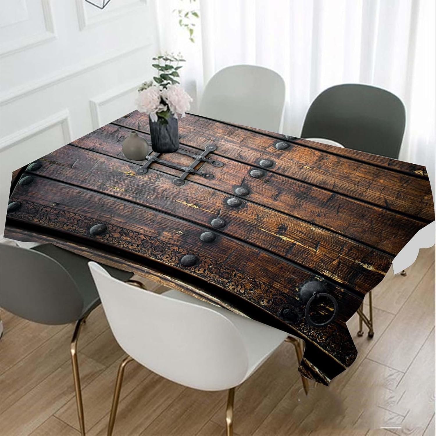 Mittelalterliche antike Holztü – Home Textiles Premium Bewertung und Preis