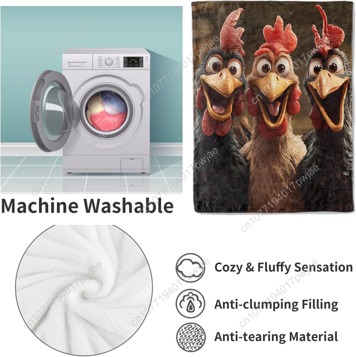 Hühnerdecke, Geschenke für Fra – Home Of Textiles Bewertung und Preis