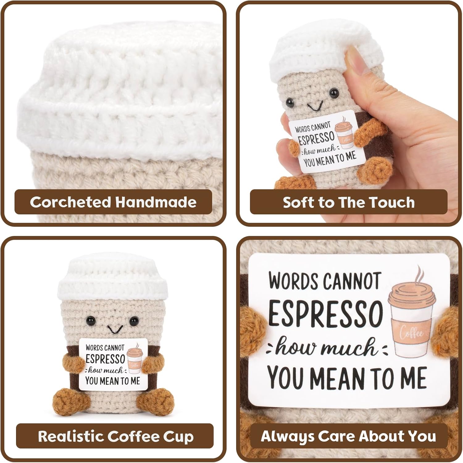 Lustige gehäkelte Kaffeepuppe  – Home Textiles Europe Bewertung und Preis