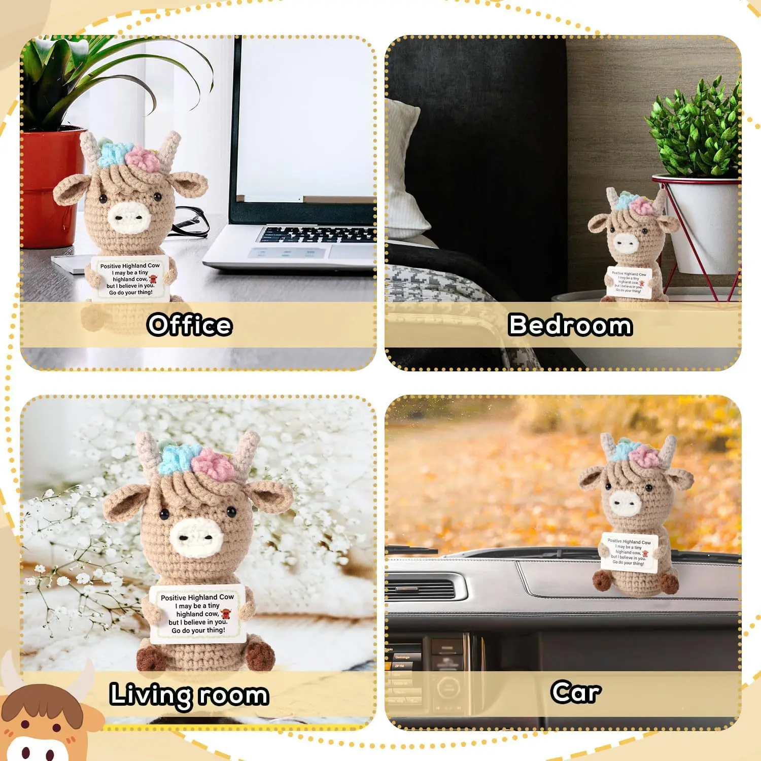 Gehäkelte emotionale Kuhpuppe, – Home Textiles Europe Bewertung und Preis