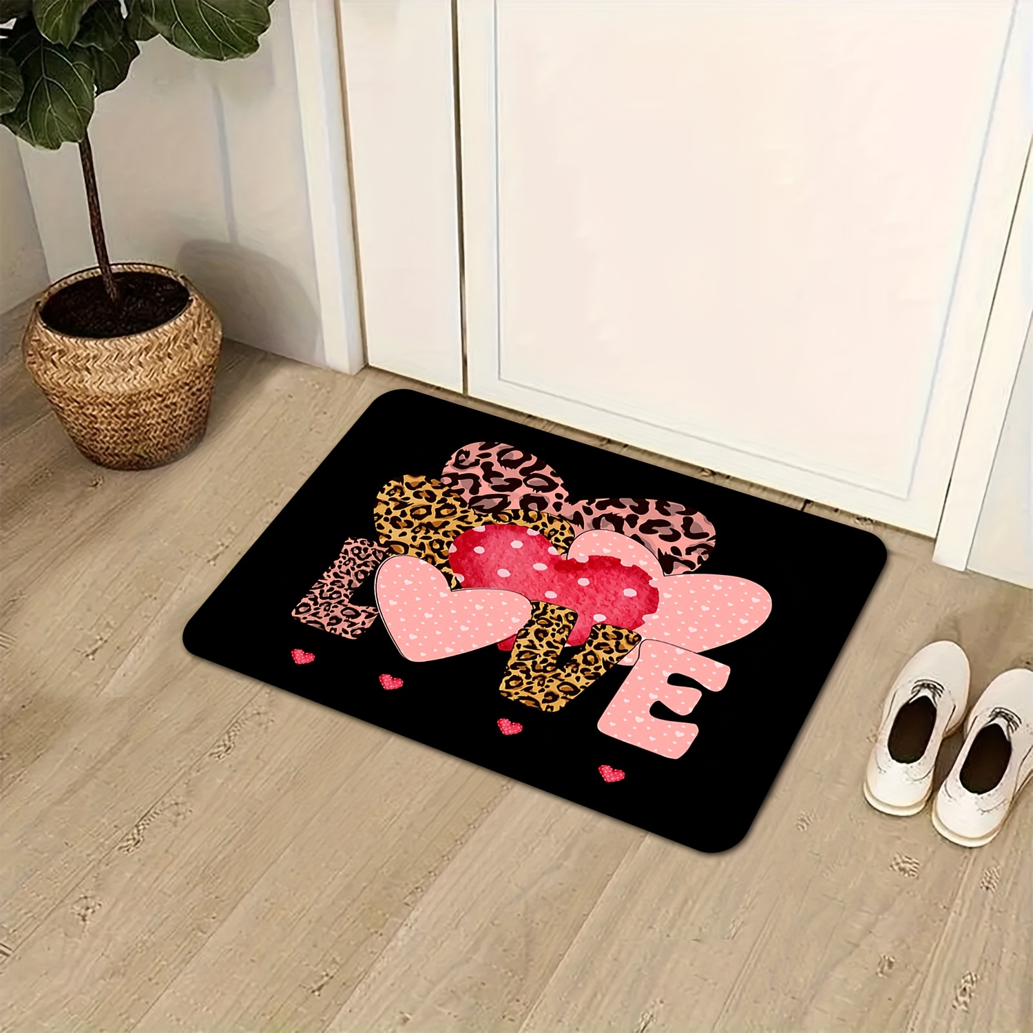 Fußmatte mit Leoparden-Herz-Li – Home Textiles Premium Bewertung und Preis