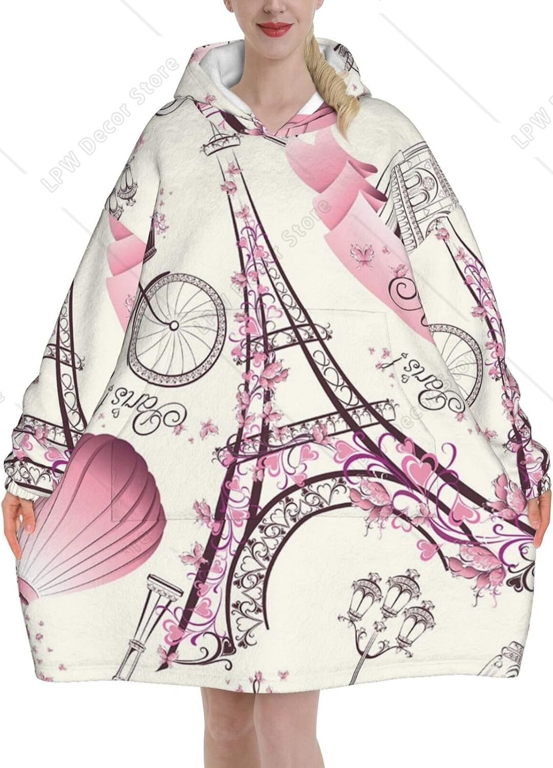 Paris Tower Decken-Kapuzenpull – Home Textiles Paris Bewertung und Preis