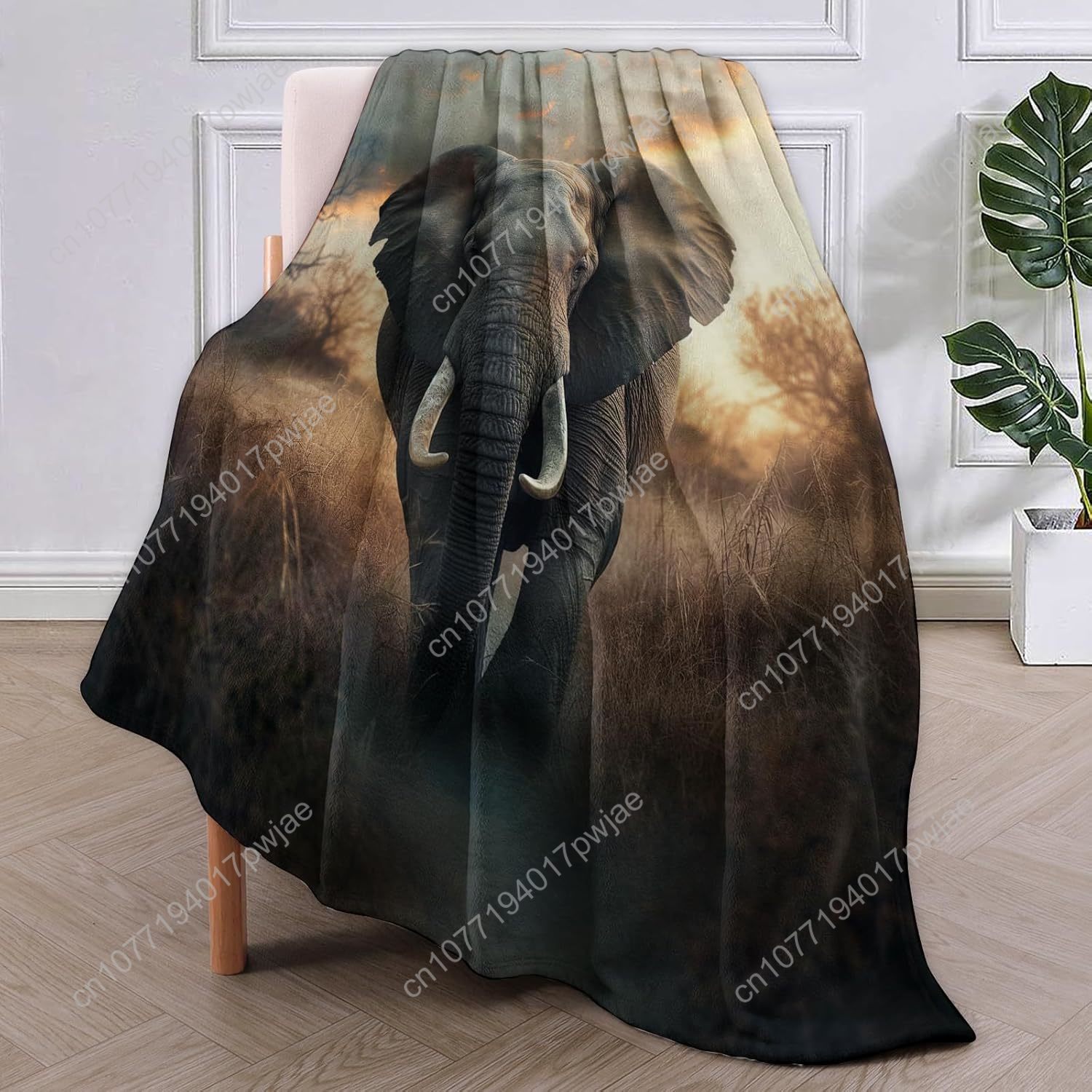 Elefanten-Fleecedecke, realist – Home Of Textiles Bewertung und Preis