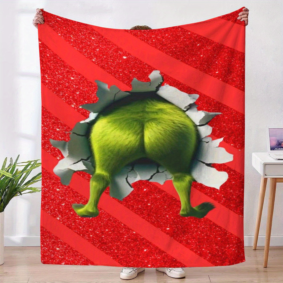 Eine Plüsch-Wolldecke mit dem  – Home Textiles Images Bewertung und Preis