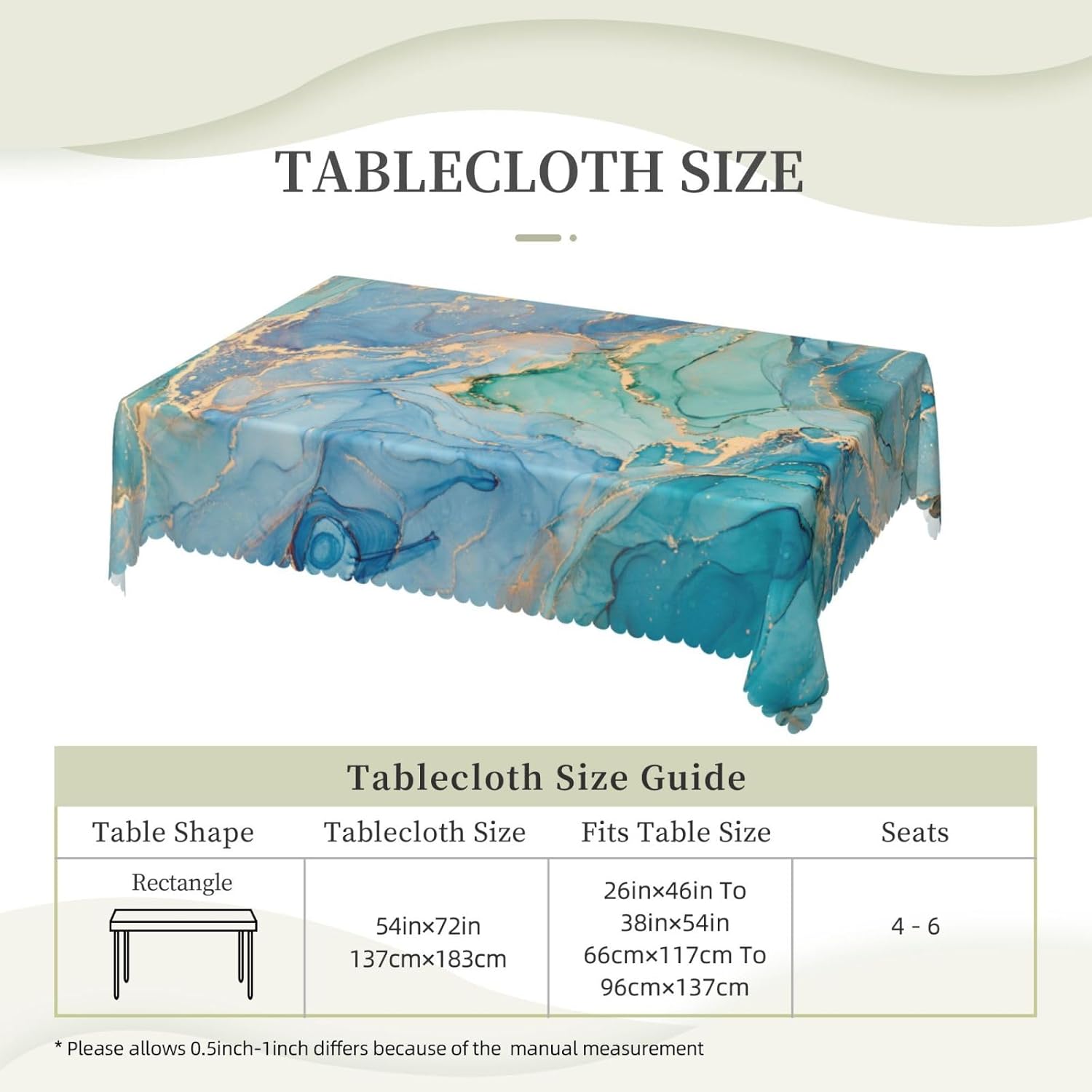 Luxuriöse Türkis-Marmor-Tischd – Home Textiles Premium Bewertung und Preis
