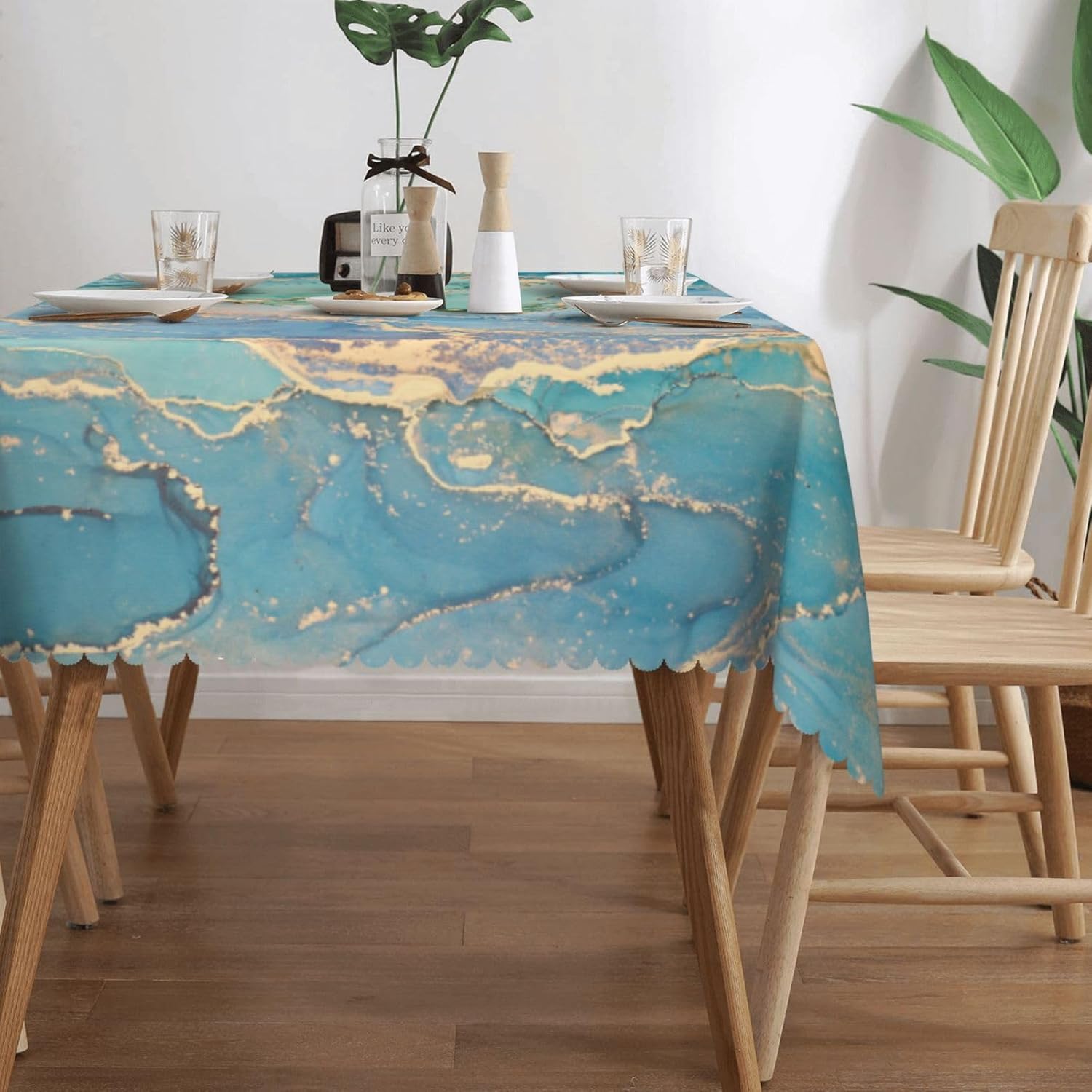 Luxuriöse Türkis-Marmor-Tischd – Home Textiles Premium Bewertung und Preis